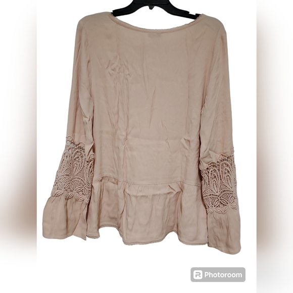 Joie Lace Trim Peplum Blouse/Emelda - Picture 6 of 9